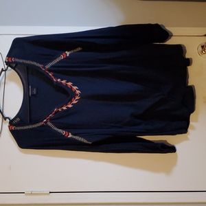 Lucky Brand boho hippie style top large
